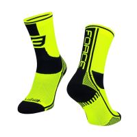 Sosete Force Long Plus fluo/negru 