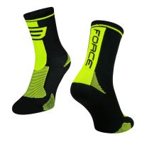 Sosete Force Long negru/fluo 